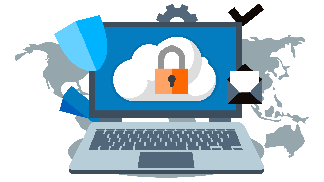 vignette laptop cloud lock